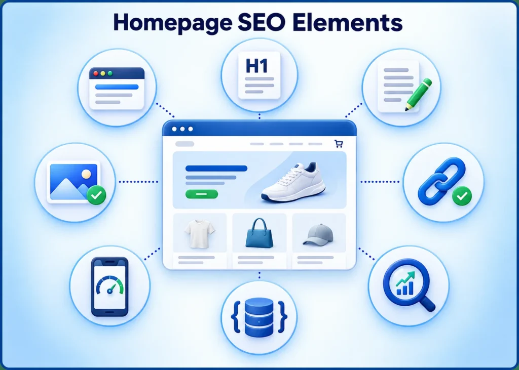 Essential elements of an optimized Shopify homepage